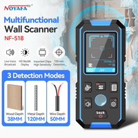 NOYAFA NF-518 Metal Detector Wall Scanner with Newly Designed Positioning Hole for AC Live Cable Wires Metal Wood Stud Find