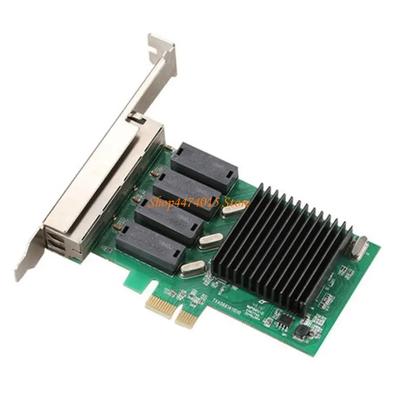 K1AA 4 porta PCI-E 2500Mbps Gigabit Retwork Card RJ45 PCIE Desktop Computer Server