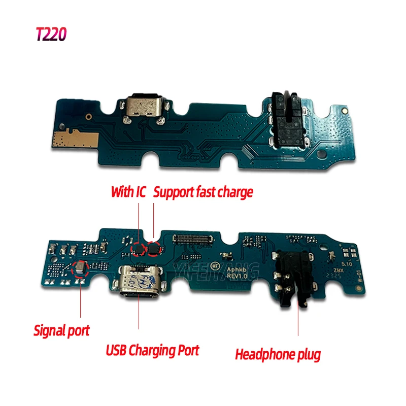 10Pcs Tesetd Bottom Dock USB Date Quick Charger Board Charging Flex Cable For Samsung T590 T220 T311 A8 X200 T500 T510 T290 T55