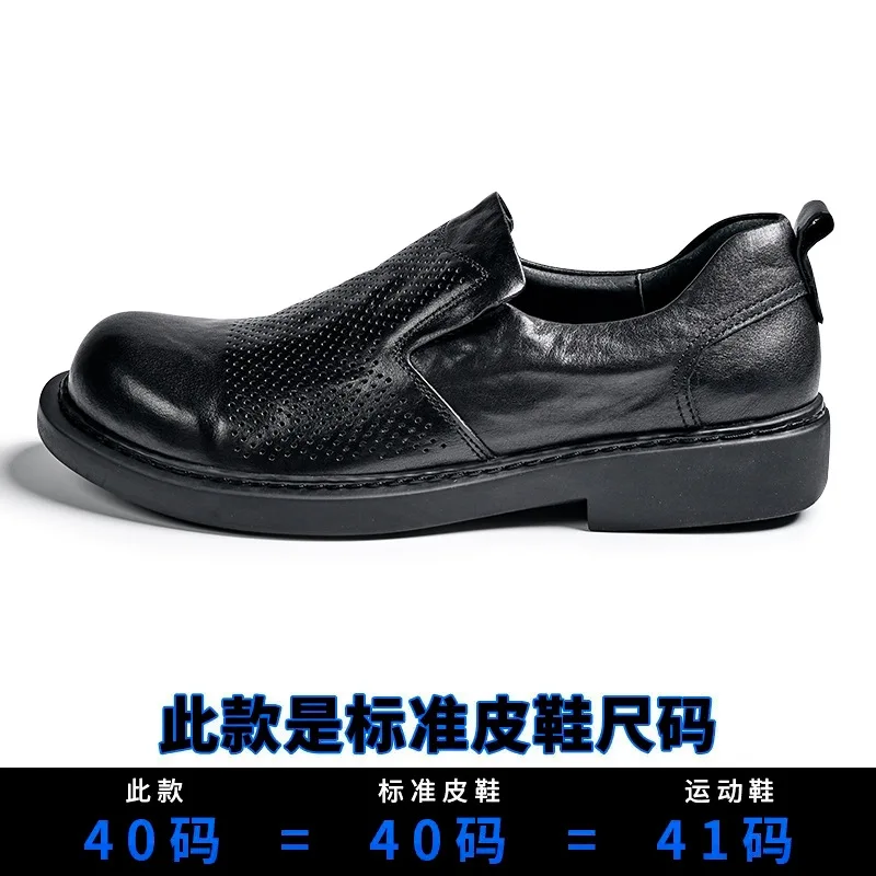 High Quality Genuine Leather Shoes Men Dress Shoes British Business Male Mens Summer Oxfords Spring Casual Shoes Flats Fashion