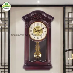 Large Wall Clocks, Pendulum Clock, Living Room Wall Decor, Plastic Retro Wall Clock, Silent, Vintage Watches, Mute House Clock