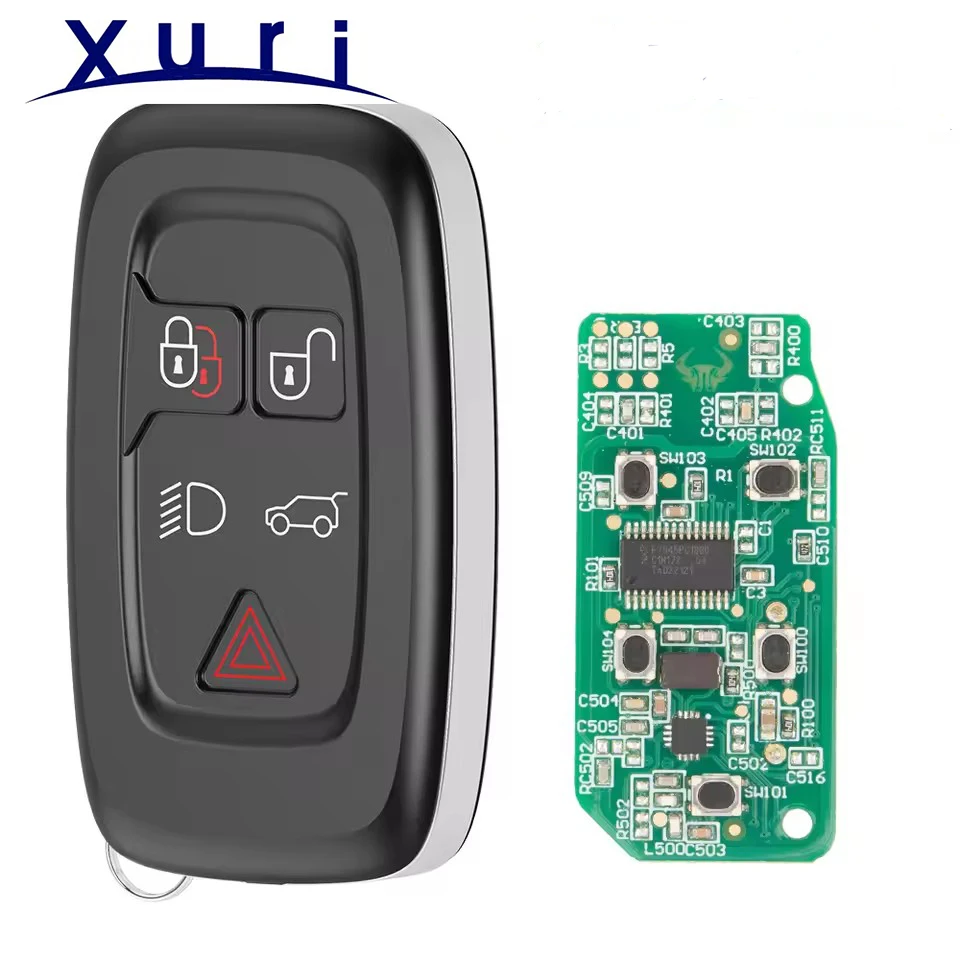 

Дистанционный ключ Xuri 315 434 МГц для Land Rover LR2 LR4 Range Rover Evoque Sport ID49 HITAG PRO 5 кнопок Keyless Go Smart Control