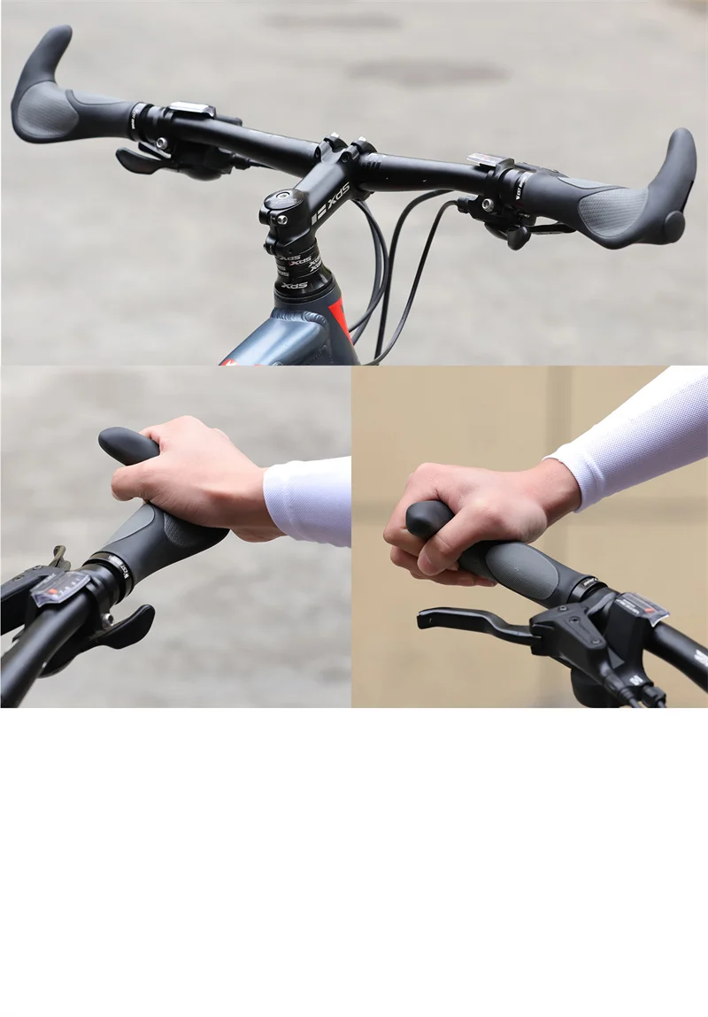 WEST BIKING Ergonomische Fahrradgriffe Lock-on Lenkerüberzug MTB Mountainbike Rutschfester Lenker-Endgriff Fahrradzubehör 1 Paar – Detail 13