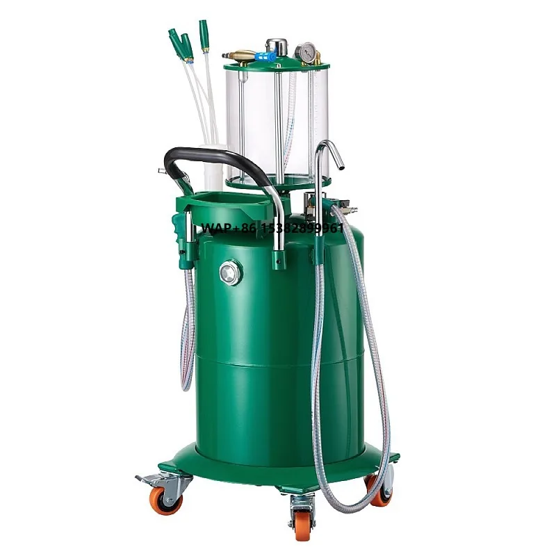 AB5701 VERDE, Evacuador de Fluidos Móvil de 80L, Nuevo Drenador de Aceite con Tubo de Succión Telescópico, Sistema de Gestión de Aceite Usado para Vehículos