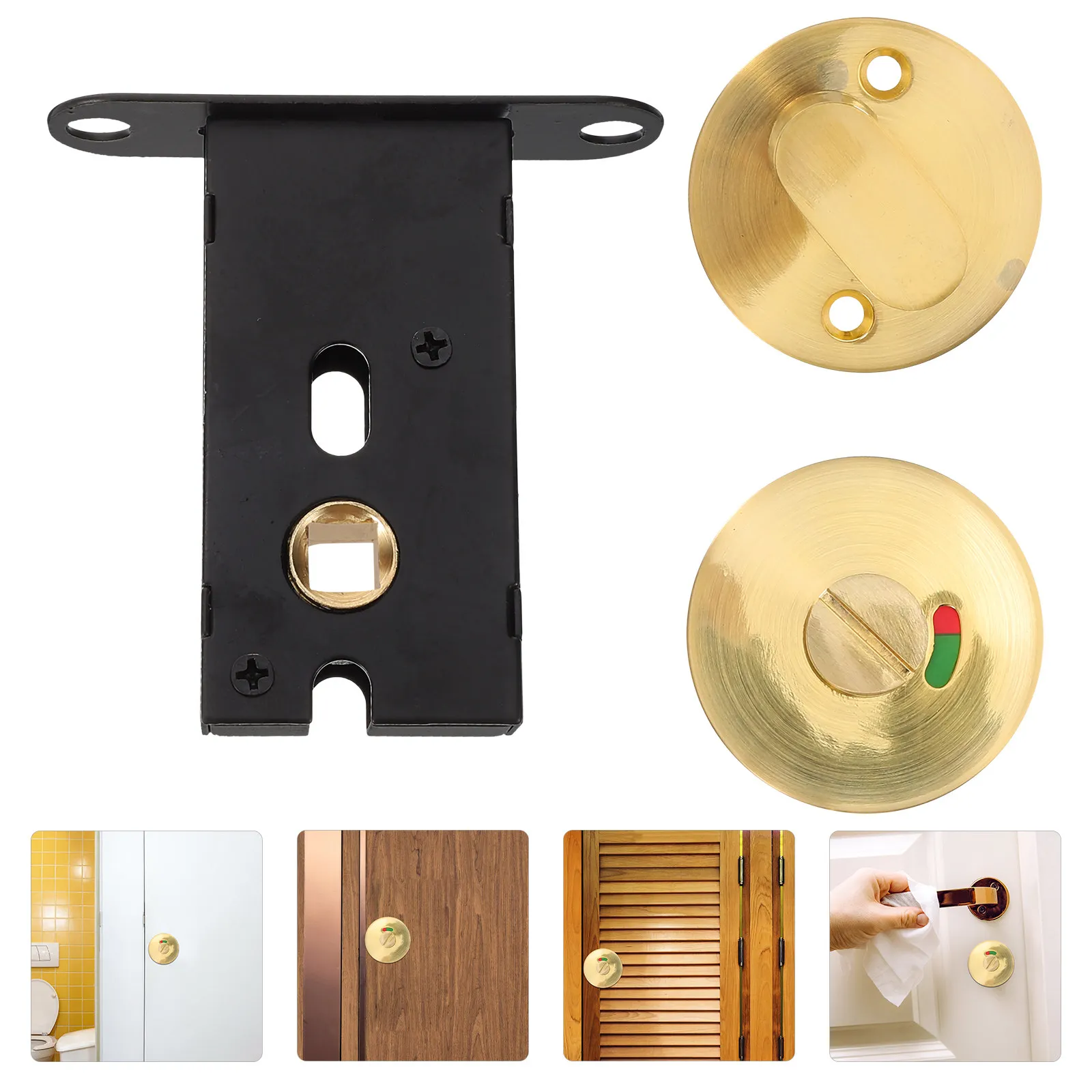 

Замок для туалетных кабинок из цинкового сплава коммерческого класса с визуальным индикатором для обеспечения безопасности и конфиденциальности в общественных санузлах