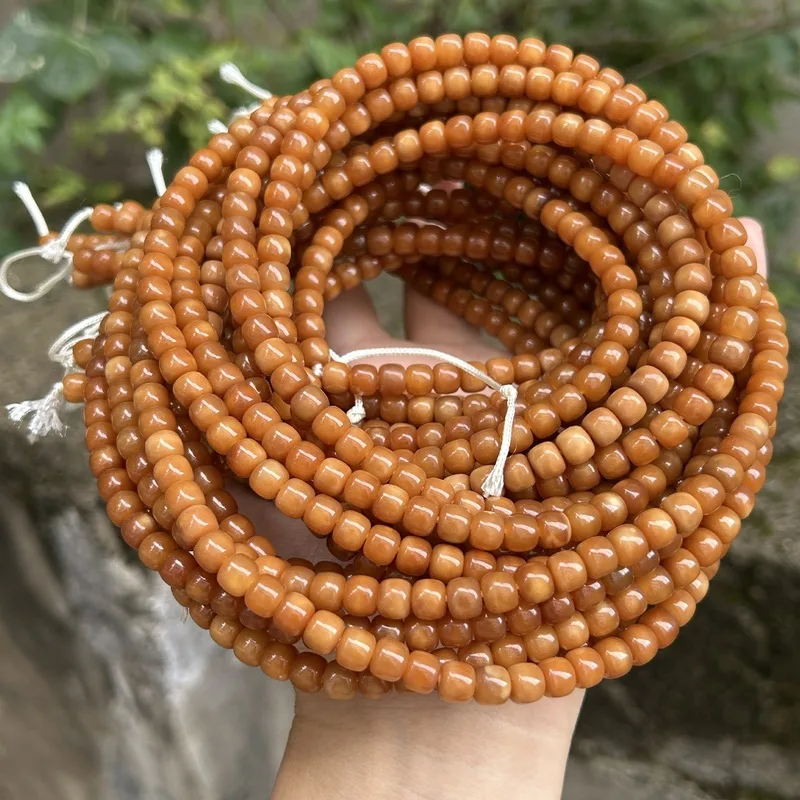 *6Mm Fully Jade, Keyhole-, Dragon Ridge Bodhi , Old-Style , 108 Beads Buddhist Prayer