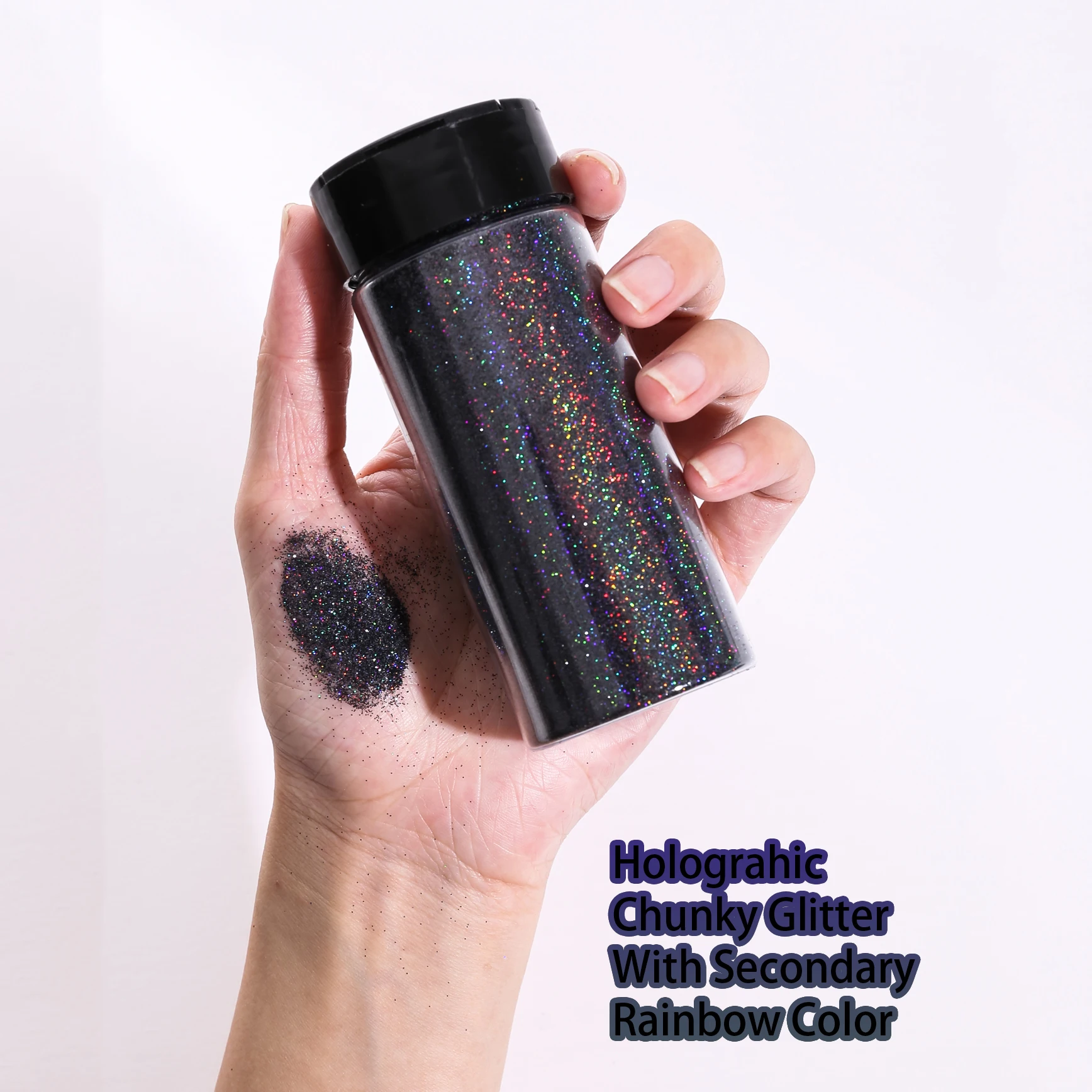 80G/2.8OZ Holographic Ultra Fine Glitter, 1/128