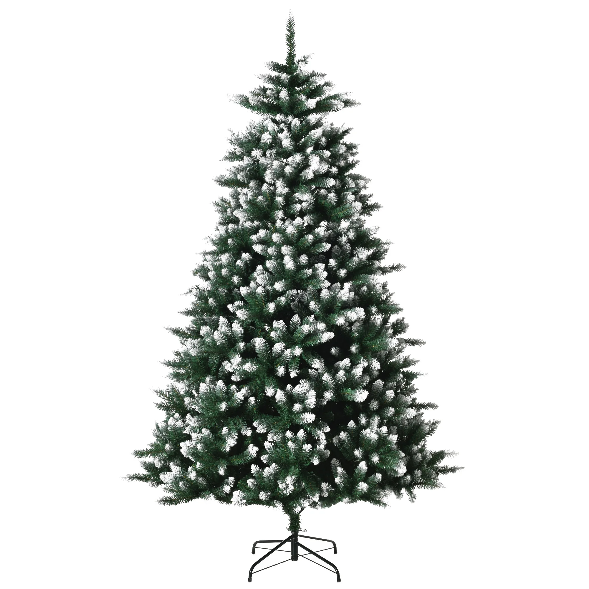 HOMCOM 210 cm Height Christmas Tree with 2012 Branches Indoor Bracket