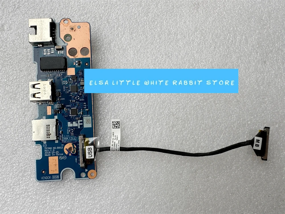 

Подлинная плата кнопки питания для Lenovo Thinkpad E590 E595 USB WLAN ETHERNET с кабелем NS-B912