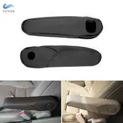 For Honda CRV 2007 2008 2009 2pcs Black Waterproof Microfiber Leather Seat Armrest Handle Protective Cover Interior Accessories