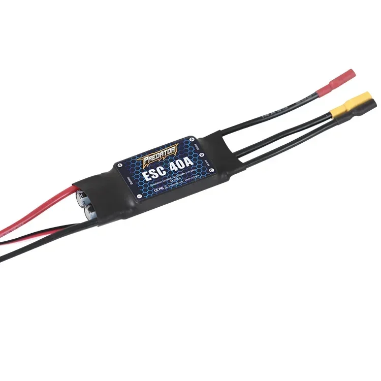 FMS Predator 40A borstelloze ESC met 3A lineaire BEC XT60-stekker voor RC-modellen Vliegtuig met vaste vleugel