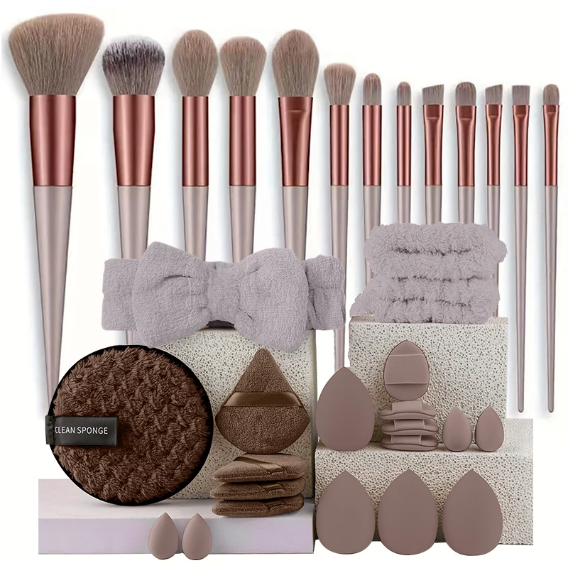 Makeup Brushes Set 13/33pcs Soft Professional Makeup Brush Kit Face Cosmetics Eyeshadow Foundation Powder Blending Beauty Tools