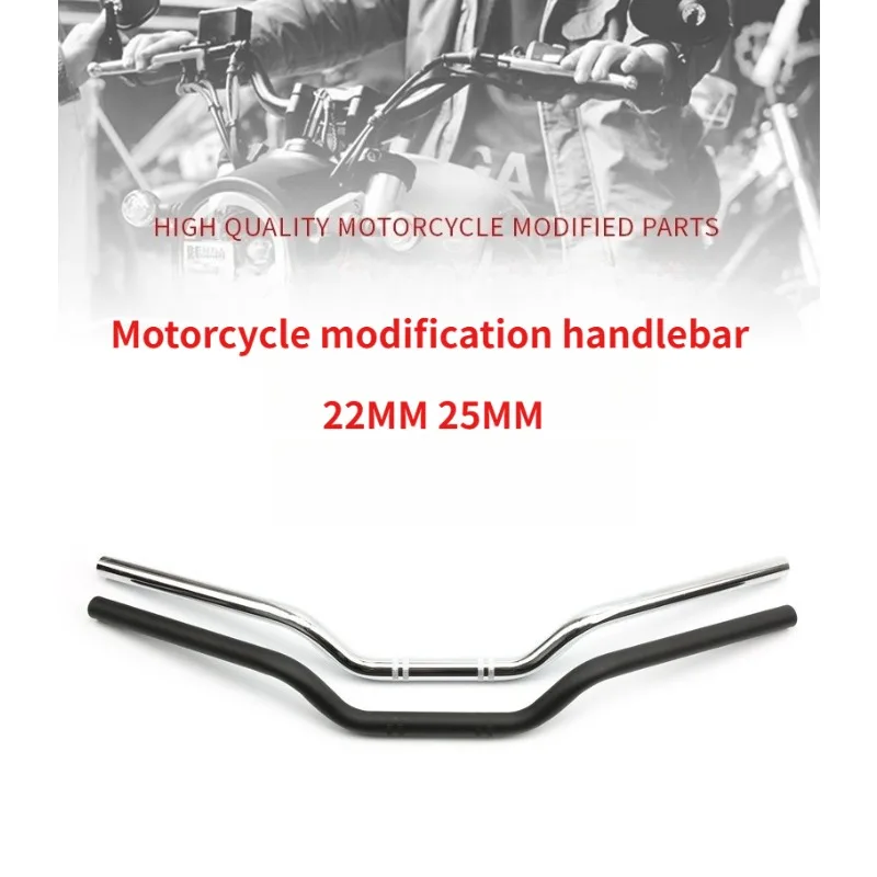 New 22mm/25mm Motorcycle Handlebars for Cafe Racer Tracker Scrambler Bobber CG125 Universal Fitment