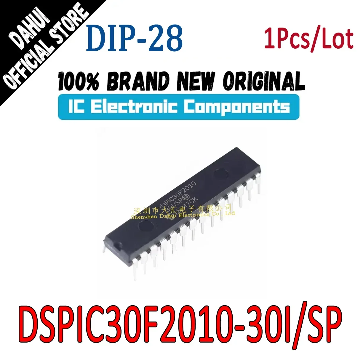 

DSPIC30F2010-30I/SP dsPIC30F2010 30I SP DIP-28 Digital signal processor controller chip IC Brand New Original In Stock