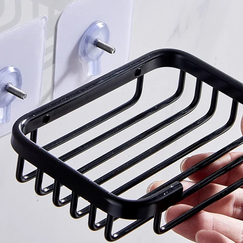 Gold Soap Dishes Wall Mounted Soap Basket Bathroom Accessories Bathroom Furniture Toilet Balcony Glass Soap Holder