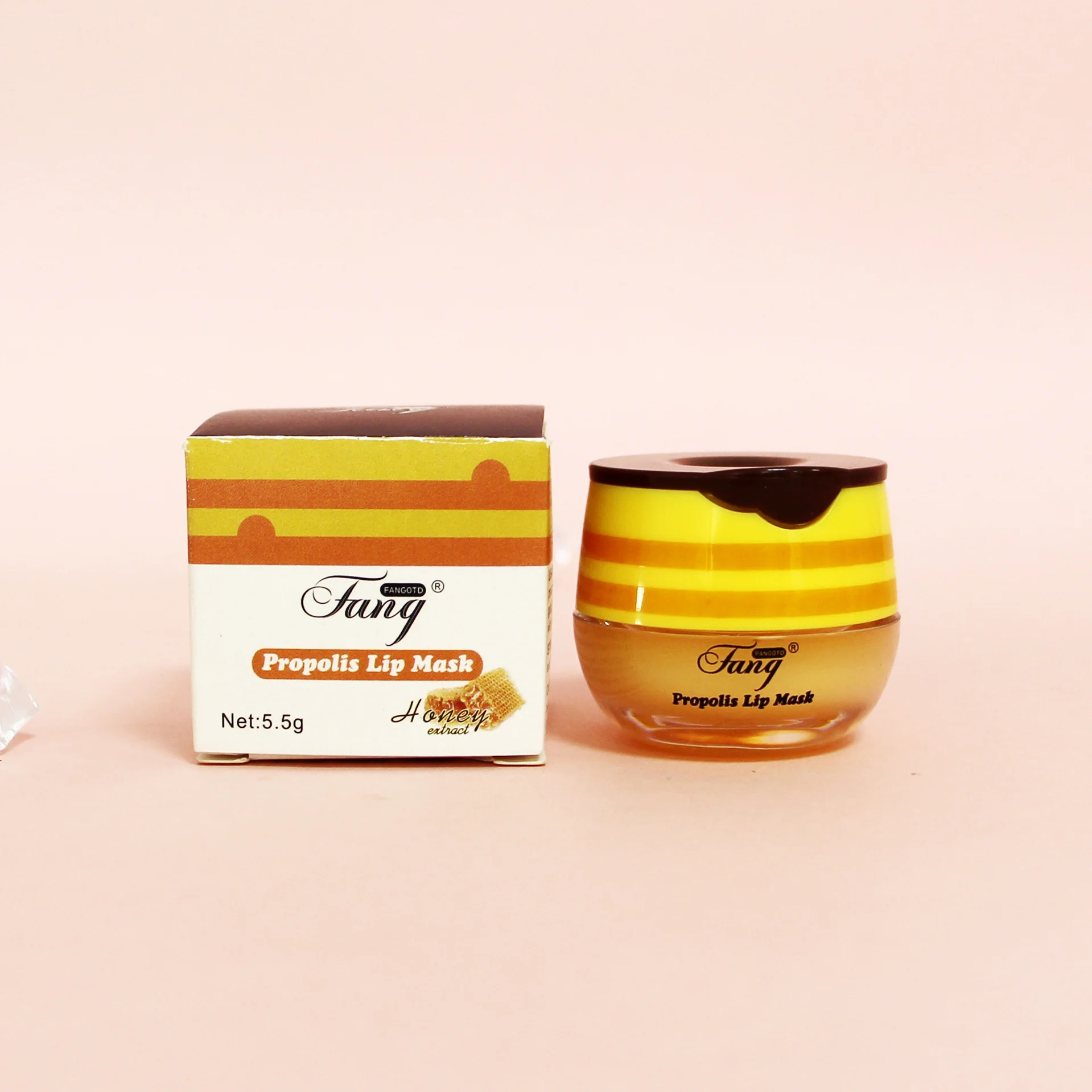 

2pcs Mother's Day Honey Moisturizing Lip Balm - With Applicator Stick, Moisturizes Dry Lips, Anti-Drying Fruit Lip Balm