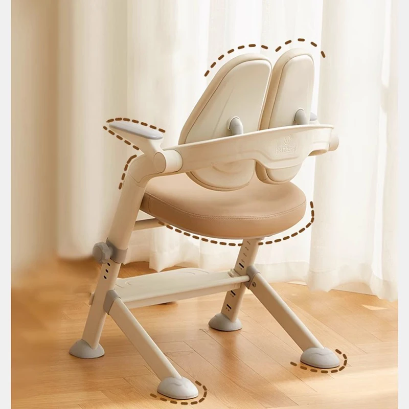 

Baby Chairs Children's Furniture Auxiliary Chair Design Kids School Child Stool Study Girl Silla Designer Eating Room Chair WJX