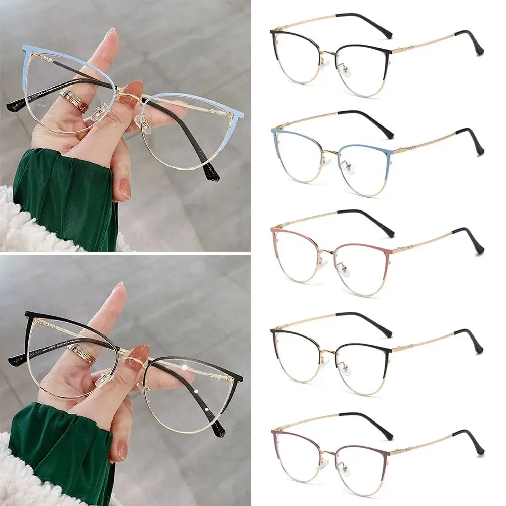 

Eye Protection Anti-Blue Light Glasses Blue Ray Blocking Ultralight Round Eyeglasses Metal Computer Goggles Men Women