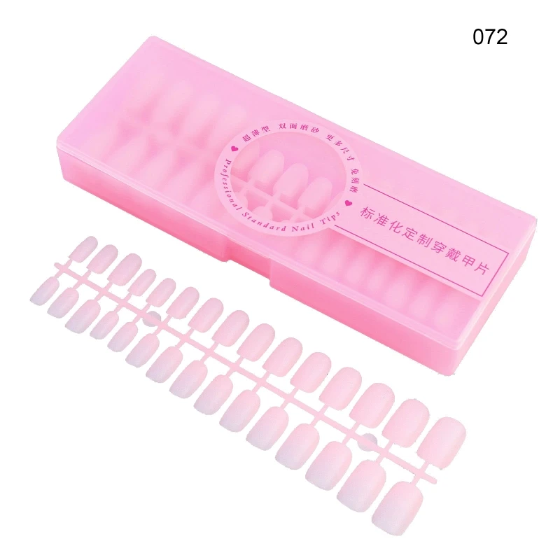 

False Nails Tips Full Cover French Acrylic Artificial Tip Manicures Tip 15 Sizes for Nail Art Salons Home DIY
