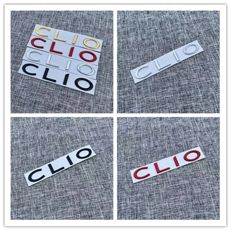 

3D автомобильный задний багажник с буквами логотипа, эмблема, наклейки, наклейки, подходят для Renault Clio 2 3 4 5 6, спортивный стиль, автоаксессуары