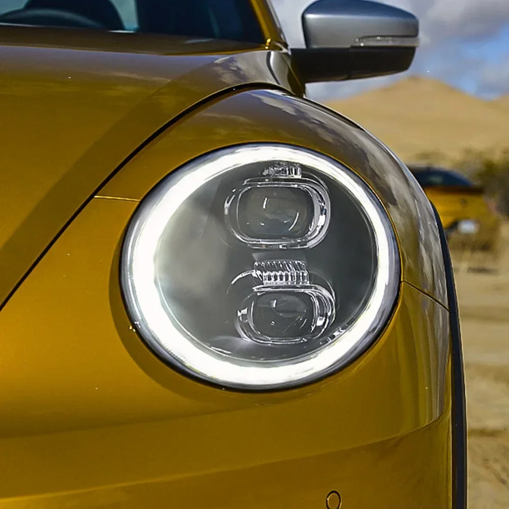 

Для VW Beetle 2013-2019 обновление автомобильных фар, линза проектора, мигающий сигнальный светильник, аксессуары, светодиодные фары автомобиля в сборе