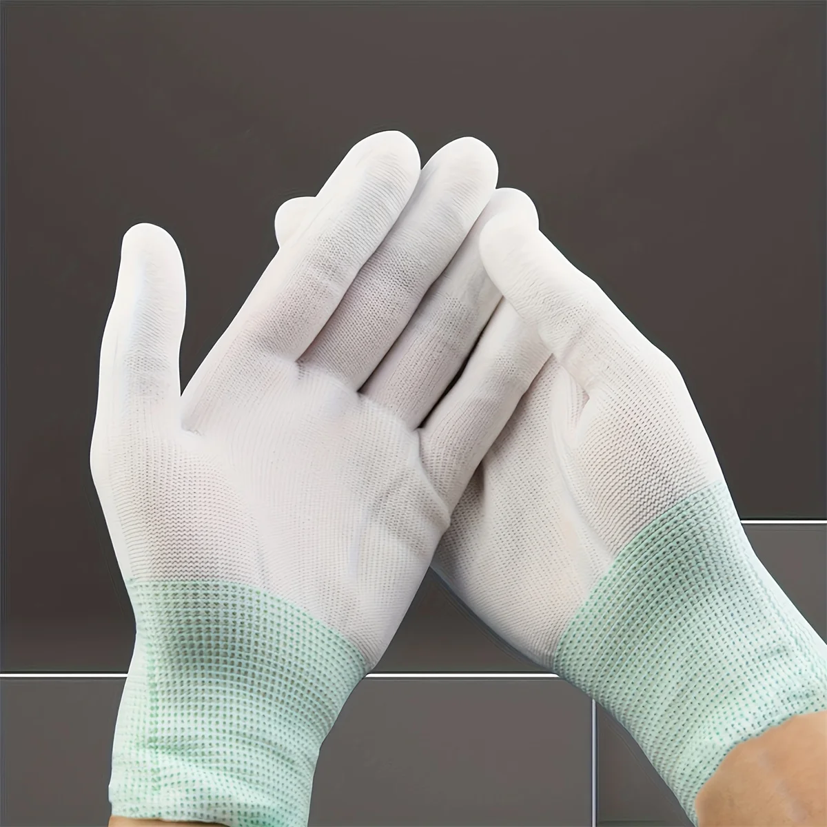 12/6/1Pairs House Cleaning Gloves White Nylon Sewing Glove Quilting Gloves For Warehouse Gardening