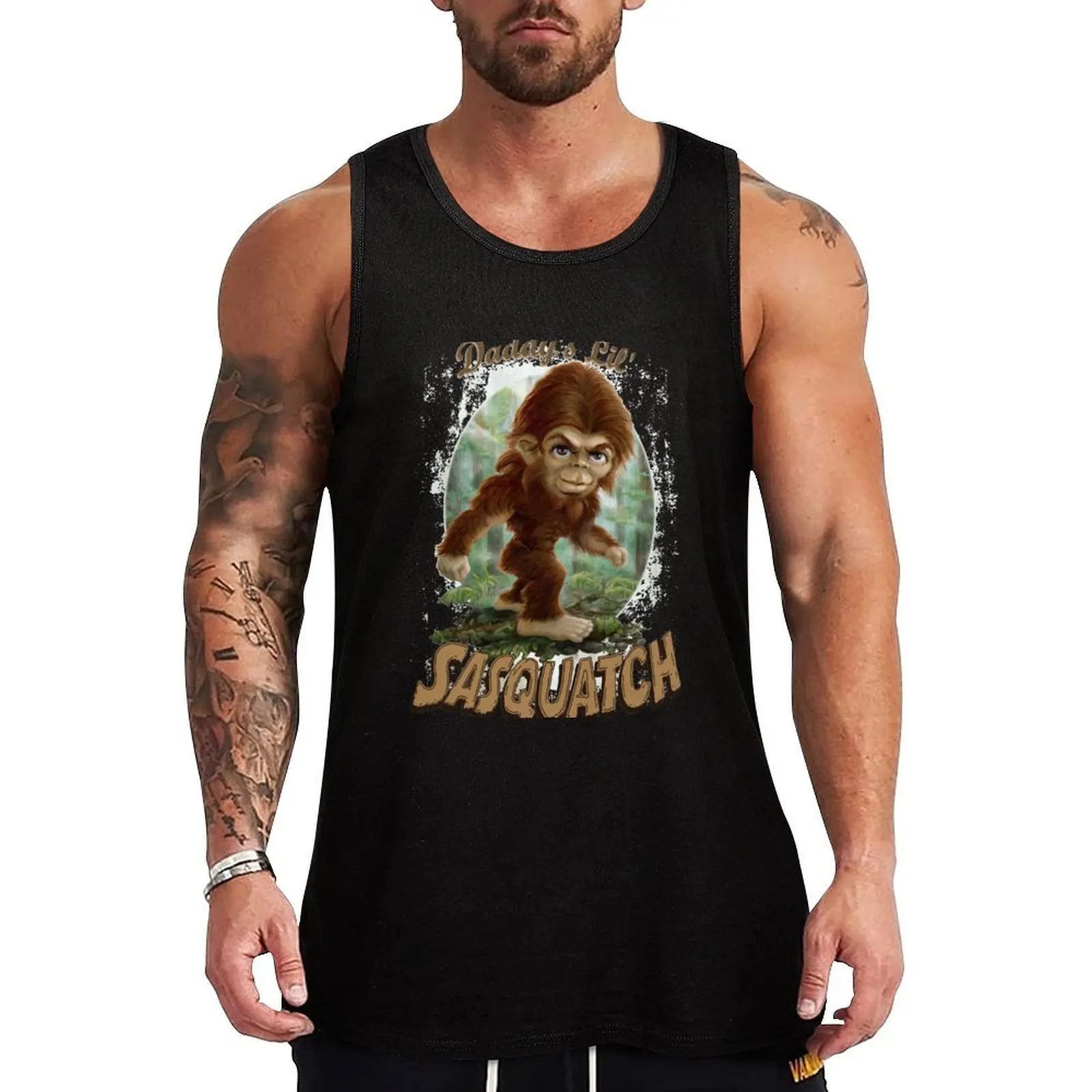 

Daddy's Lil' Sasquatch Tank Top bodybuilding Top summer fitness Men's sleeveless gym shirts
