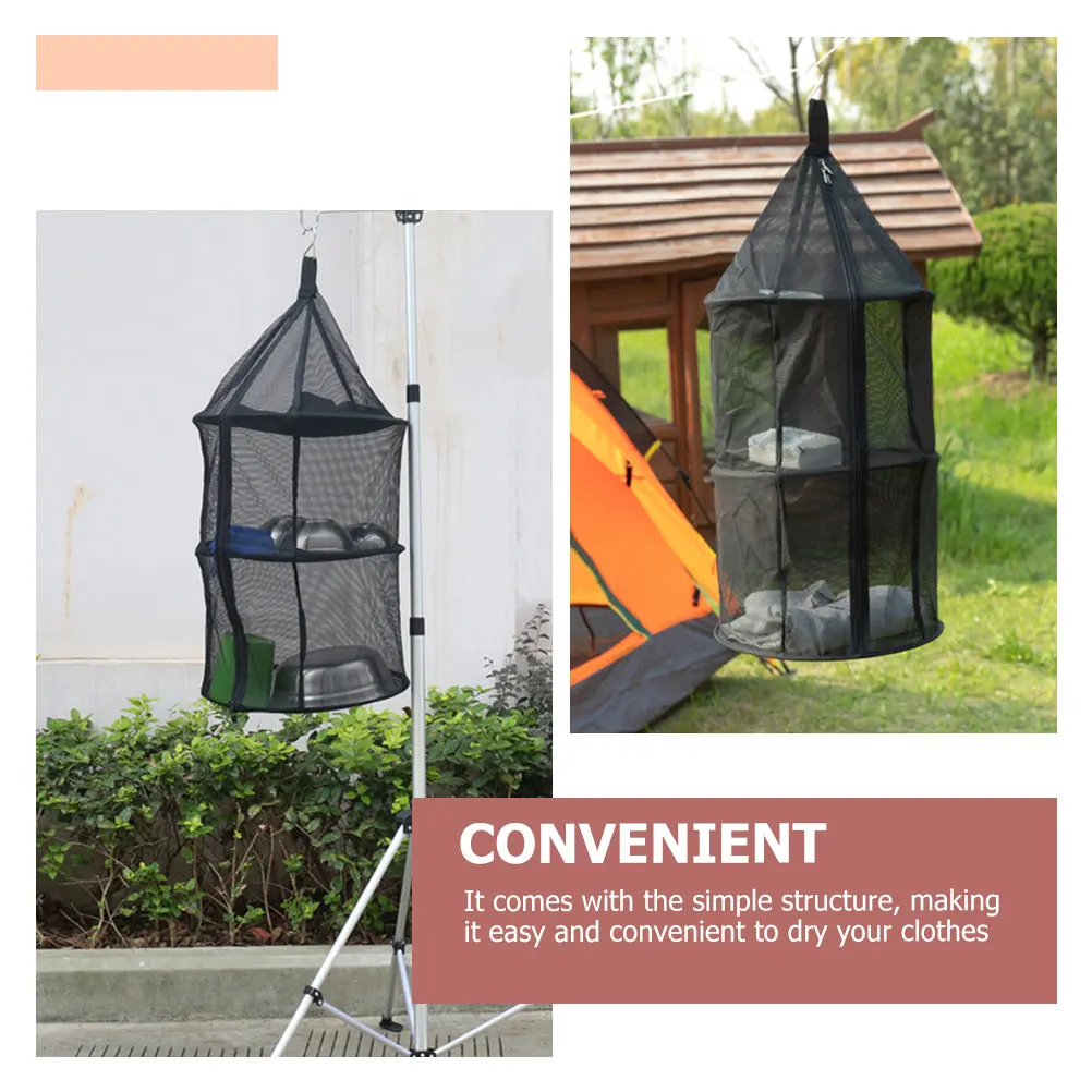 

Foldable Nylon Drying Mesh Household Breathable Rack Lightweight Reusable Outdoor Clothes Dryer For Socks Shoes Underwear