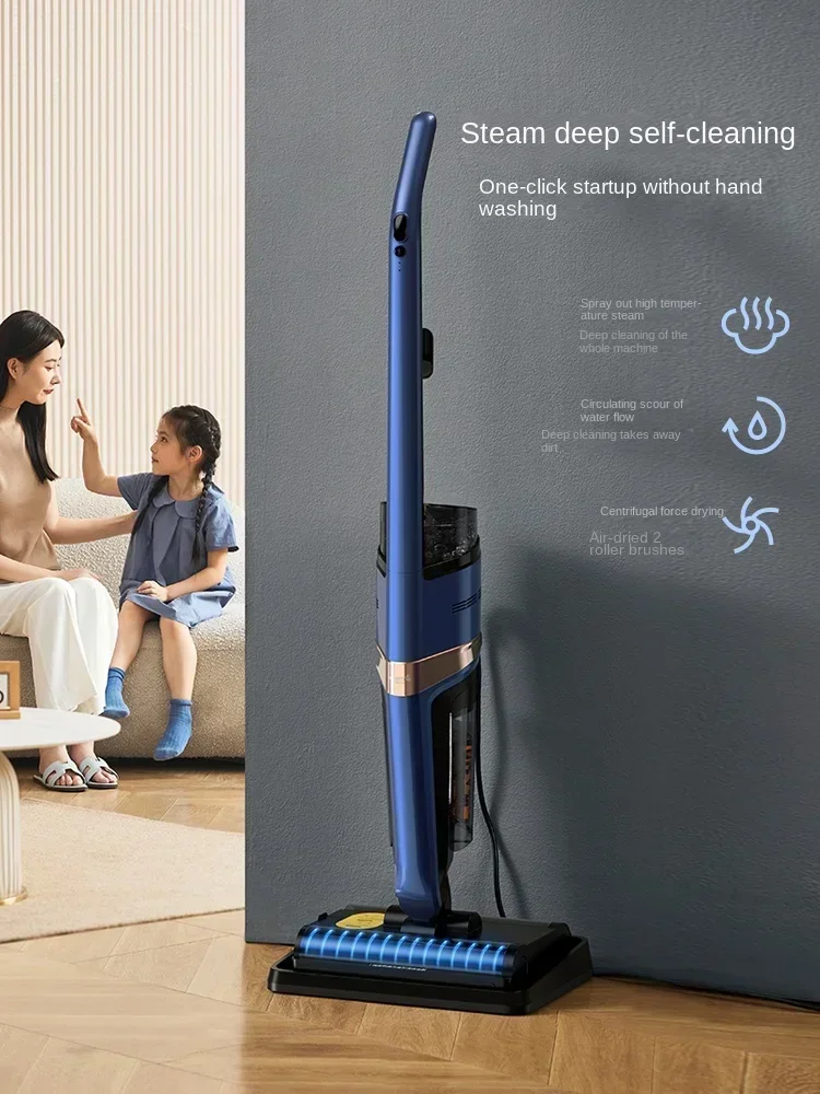 Original  Deerma X30 Steam floor washer Household appliances double roller brush automatic dry and wet cleaning, vacuuming and