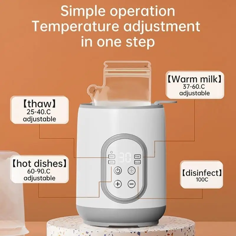 F19F Calentador biberón eficiente Conveniente alimento para bebés Botella calor rápido