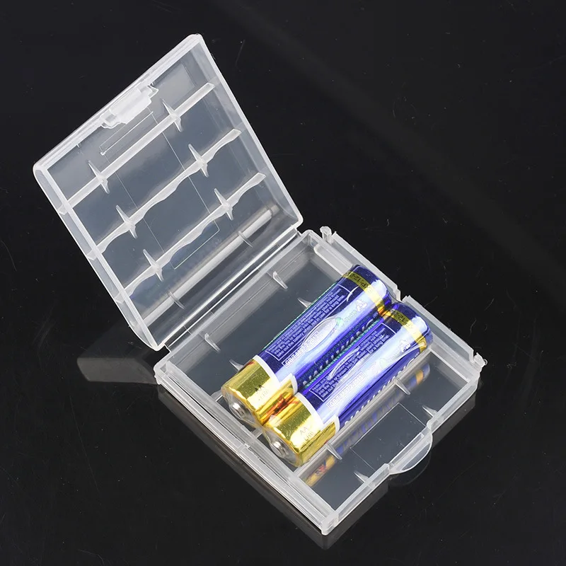 Transparent 5th And 7th Battery Storage Box, Battery Plastic Box, Moisture-proof And High-quality Frosted White Transparent