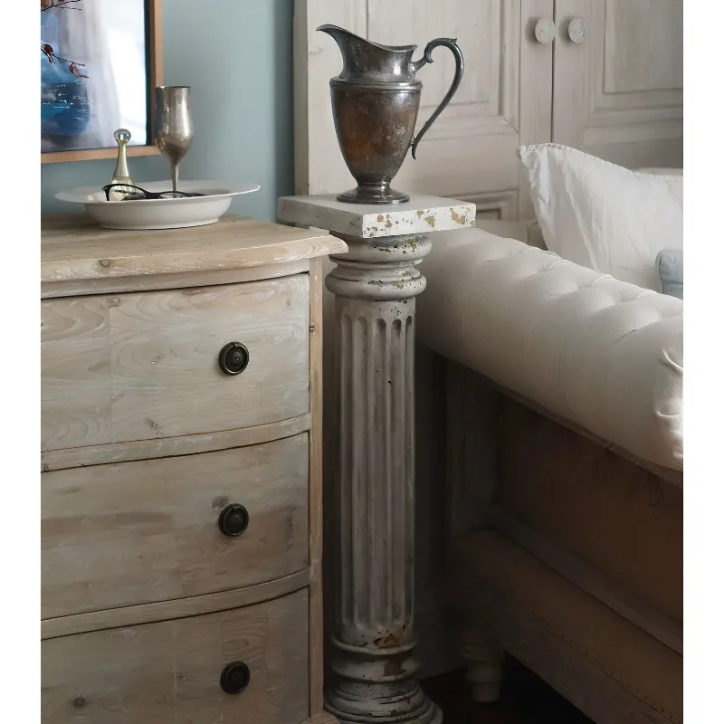 Xia Ji Story retro rust color old Roman column column courtyard garden landscaping ornament outdoor decoration column base