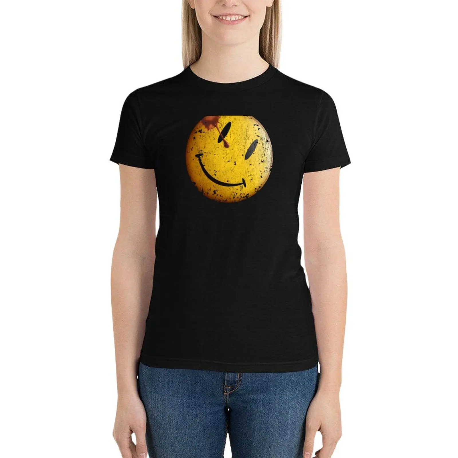 Watchmen Pin T-Shirt Blouse oversized oversized workout shirts for Women