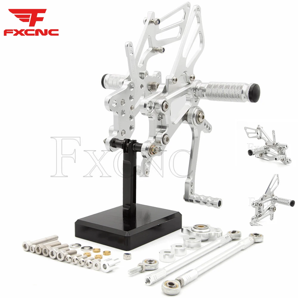 

For Honda CBR1000RR 2004 2005-2007 Motorcycle Rearset Footpeg Footrest Aluminum Adjustable Pedal Rearset Motor Pedals Foot Peg