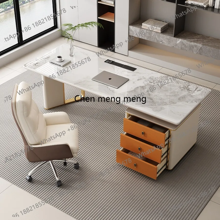 Multifunctional Firm Office Desk Chic Wood Modern Minimalist Office Desk Luxury Wide Office Furniture Scrivanie Per Ufficio