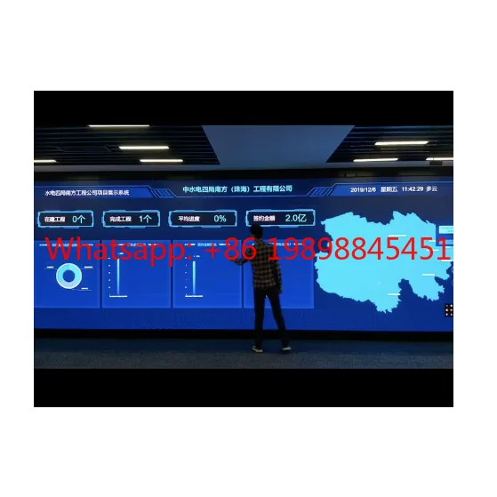 IR Frameless LED Interactive System Indoor Touchscreen Digital Video Wall Large Advertising Projection Screen