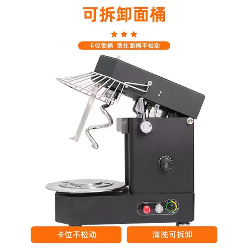 1pcs Removable 304 Stainless Steel Barrel Display Dough Temperature Timed Kneading and Dough Maker 10L