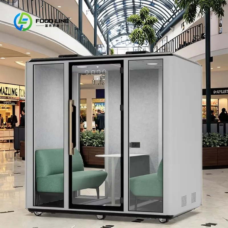 Customized Office Meeting Booth Soundproof Pod with 28-35dBnoise Reduction Silent Pod Privacy Pod for Conferences and Office