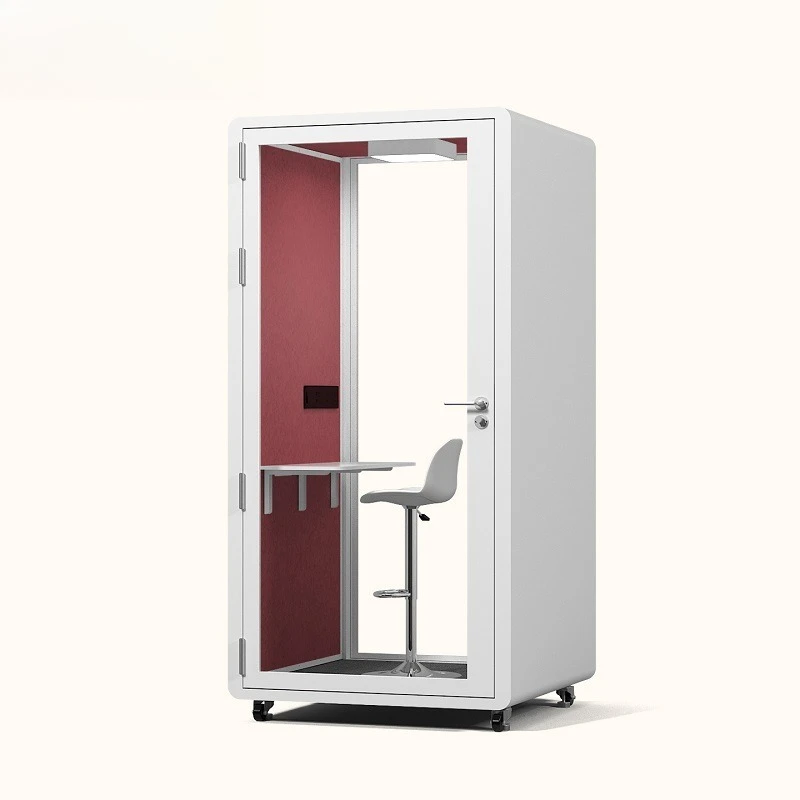 Soundproof Movable Box Home Silence Office Booth Private Telephone Pod With Ventilation System Phone Booth