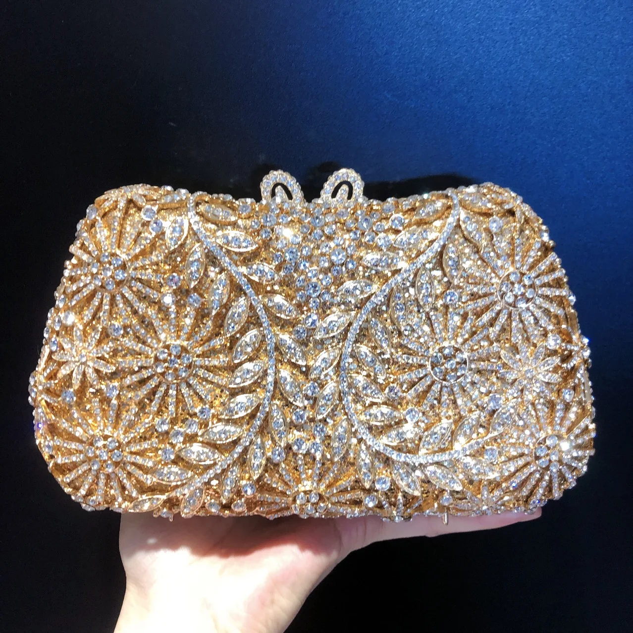 

Pink Blue Red Crystal Clutch Bag Evening Bag Formal Dinner Bridal Rhinestone Purse Party Dinner Bags Diamond Box Handbags