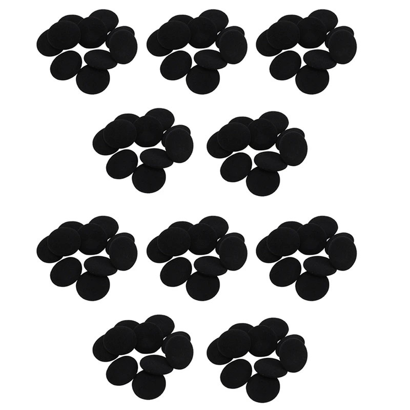 Esponjas protectoras suaves para auriculares, 50 piezas, 5Cm, color negro