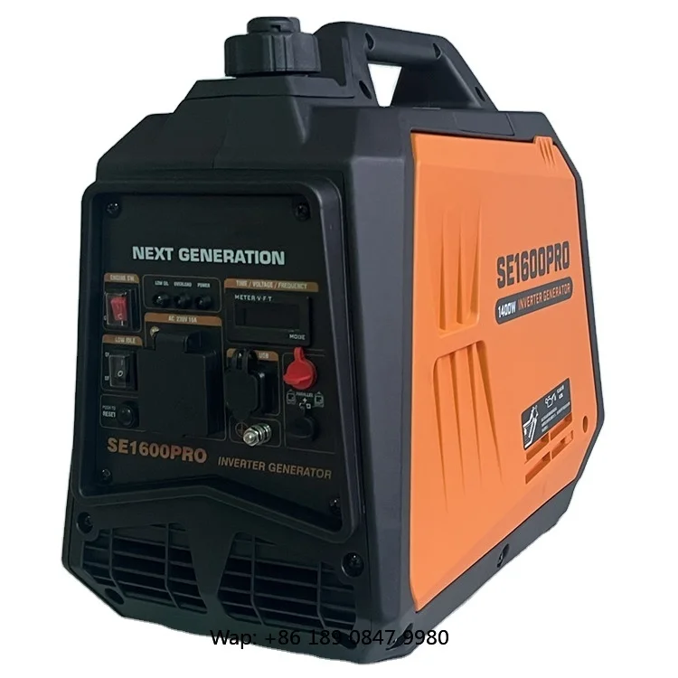 【Hot】China Silent Portable 4-Stroke 50Hz 230V Manual Start 1200W Petrol Gas-oline Generator