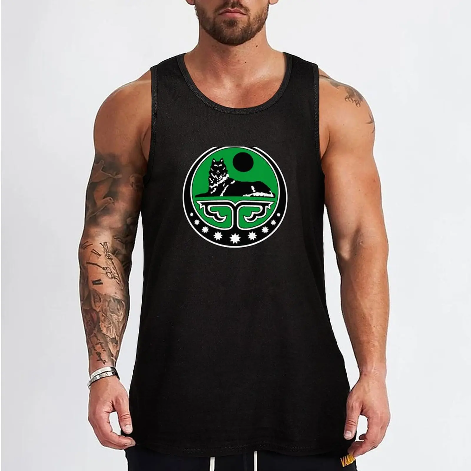 Chechen wolf Tank Top Sleeveless top singlet for men vest for men sleeveless shirt man