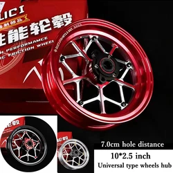 10*2.5In Aluminum Wheel Front Wheel Rim Universal For honda Yamaha Scooter RSZ JOG Ube Niu U1/U+/UQI/M2/MS/M+ Front Wheel Modify
