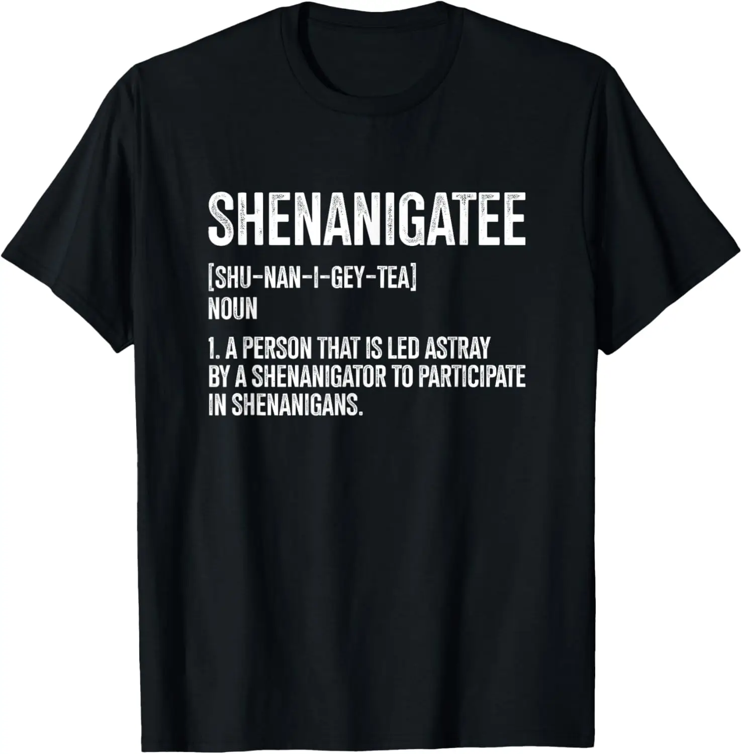 

Одинаковая футболка для пары с забавным любителем питья Shenanigatee Definition