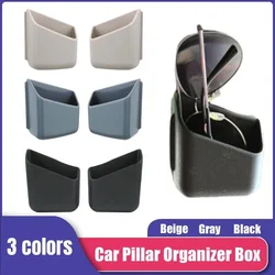 2pcs Car Organizer Auto Truck Pillar Storage Box Cigarette Phone Glasses IC Card  Holder Organizers Bag Car Styling Accessories
