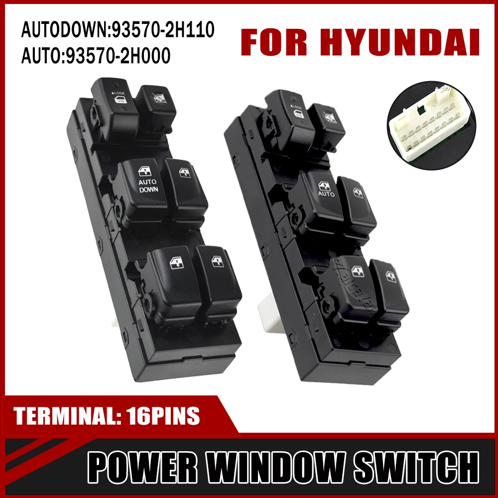 New High Quality Front Door-Window Switch 93570-2H110 For Hyundai Elantra HD 2007 2008 2009 2010