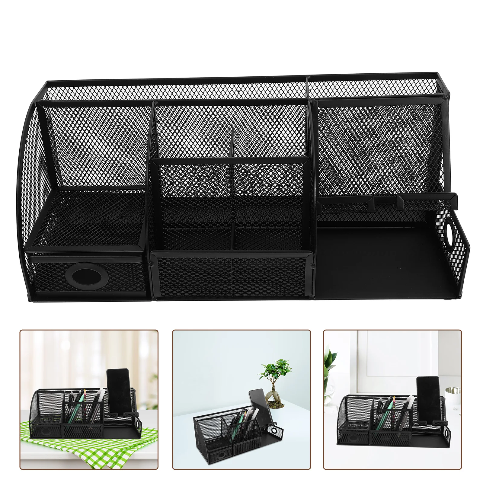 

Iron Pen Holder Desktop Storage Organizer Office Supplies Stationery Make Tidy Organiser