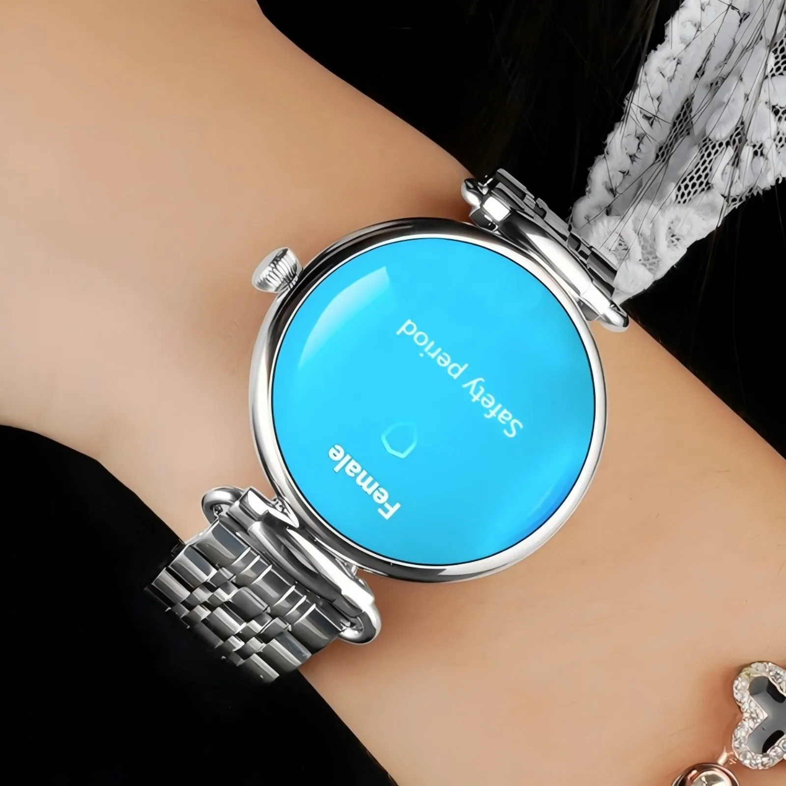 

Z78 AMOLED Смарт-часы для женщин Bluetooth вызов сердечного ритма кислорода в крови монитор здоровья сна Femel менструальный цикл спортивные умные часы