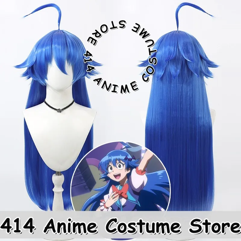 

Game & Anime Iruma Suzuki Cosplay Wig Welcome to Demon School Blue Simulation Scalp Heat-Resistant Fiber Synthetic Hair